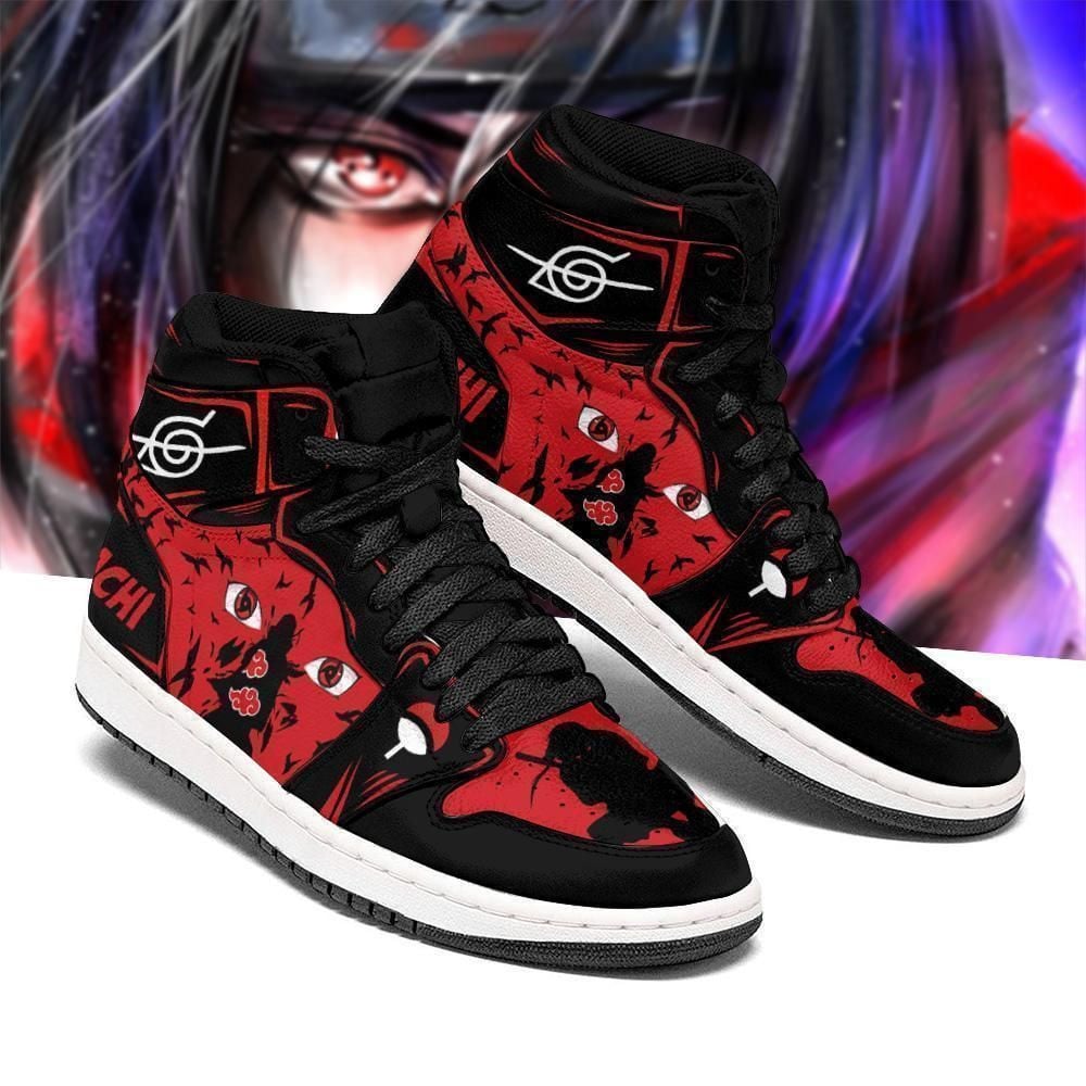 Naruto Itachi Anbu Uniform Costume Anime Shoes Air Jd Retro Sneakers V2646