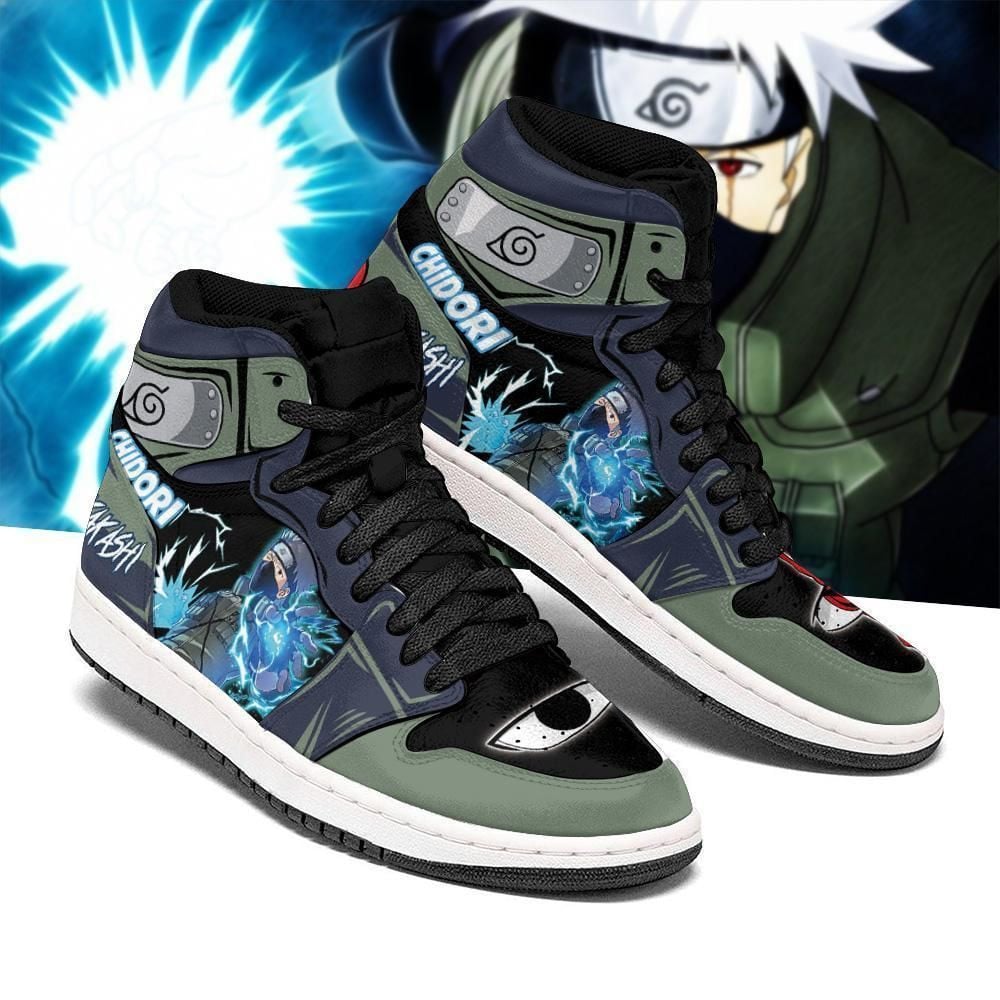 Naruto Kakashi Chidori Skill Costume Anime Shoes Air Jd Retro Sneakers V2673