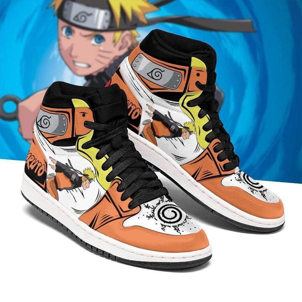 Naruto Run Funny Costume Anime Shoes Air Jd Retro Sneakers V2693