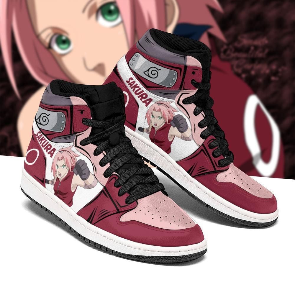 Naruto Sakura Haruno Symbol Costume Anime Shoes Air Jd Retro Sneakers V2696