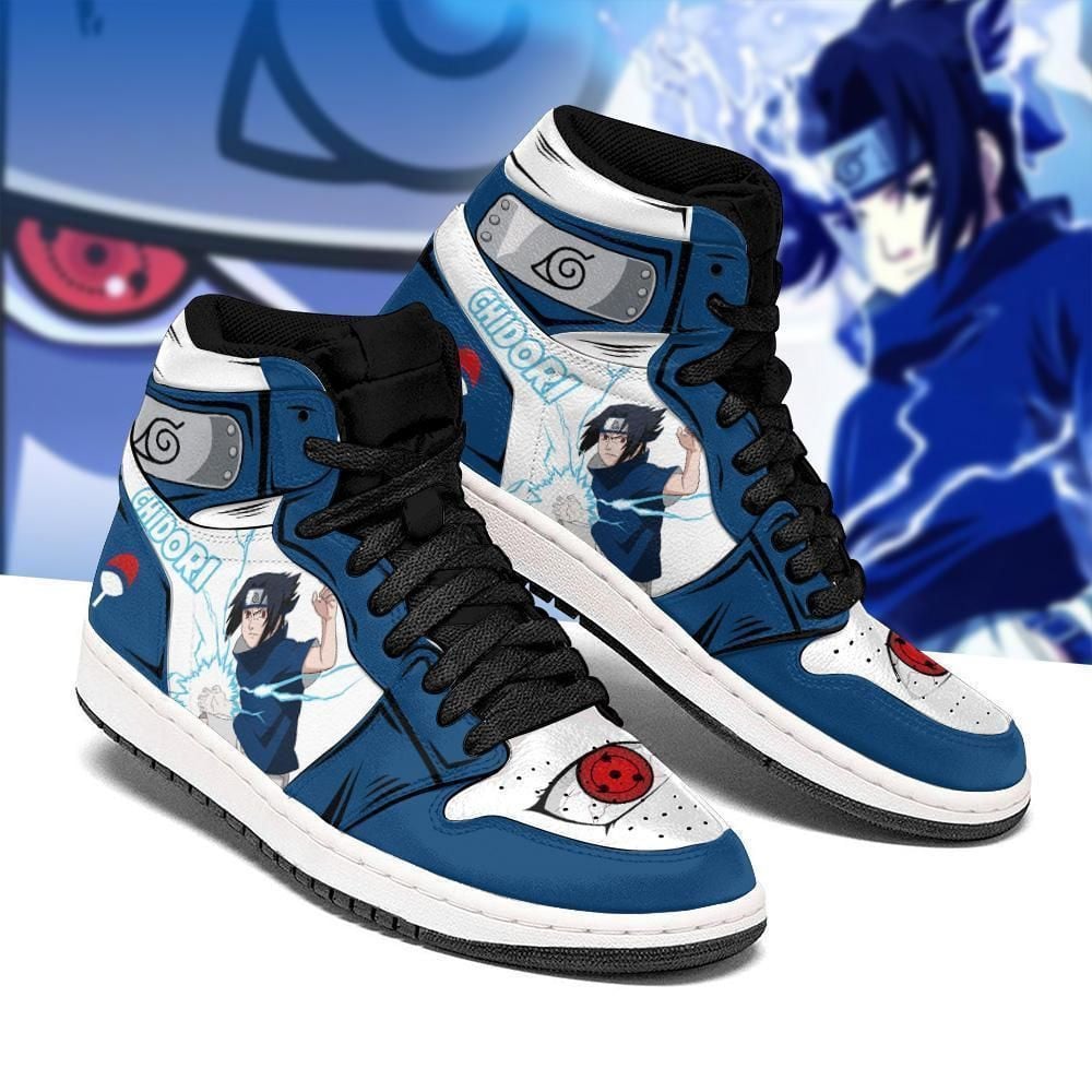 Naruto Sasuke Shoes Chidori Skill Costume Anime Sneakers Shoes Sport V2703