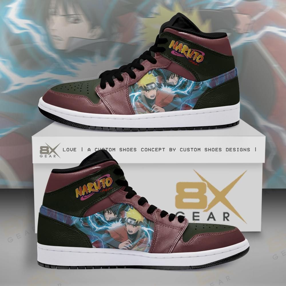 Naruto Sasuke Shoes Chidori Skill Costume Anime Sneakers Shoes Sport V2704