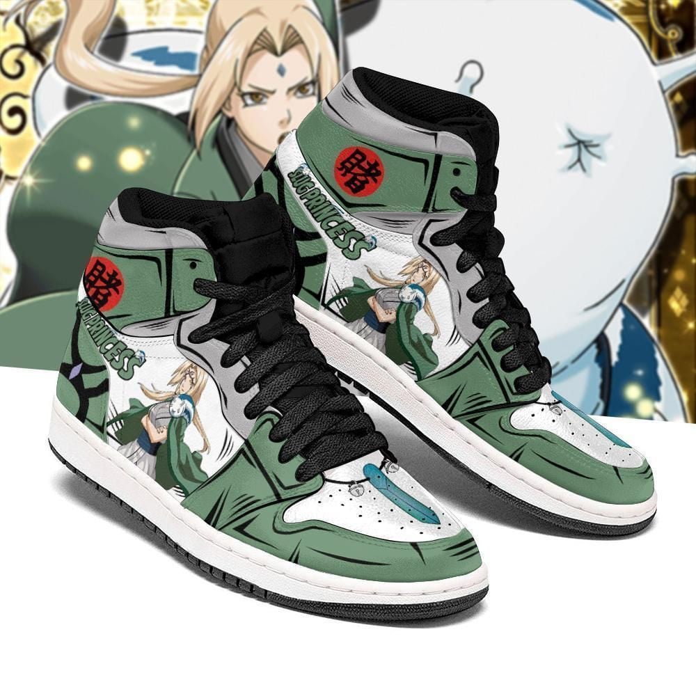 Naruto Tsunade Slug Princess Costume Boots Naruto Anime Shoes Air Jd Retro Sneakers V2734