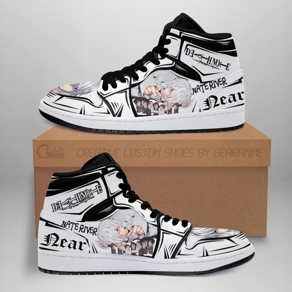 Nate River Near Custom Death Note Anime Shoes Air Jd Retro Sneakers V2751