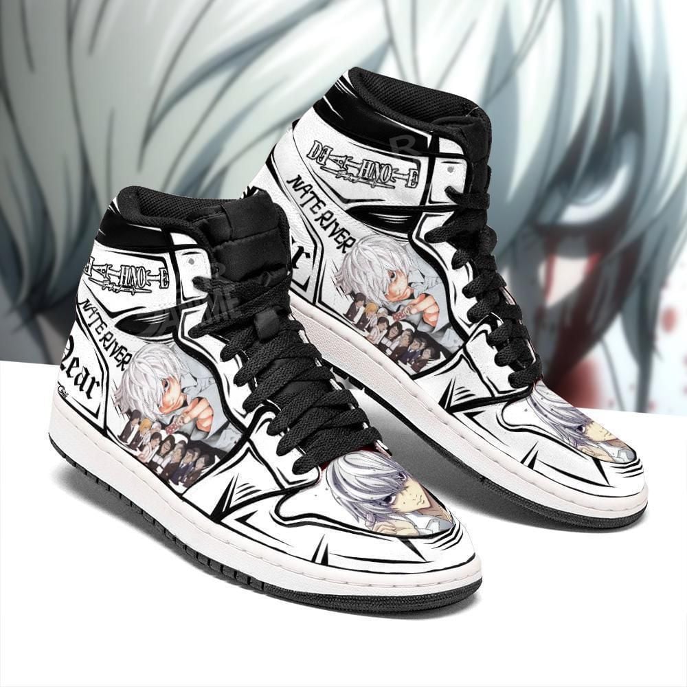 Nate River Near Shoes Boots Custom Death Note Anime Sneakers Shoes Air Jd Retro Sneakers V2753