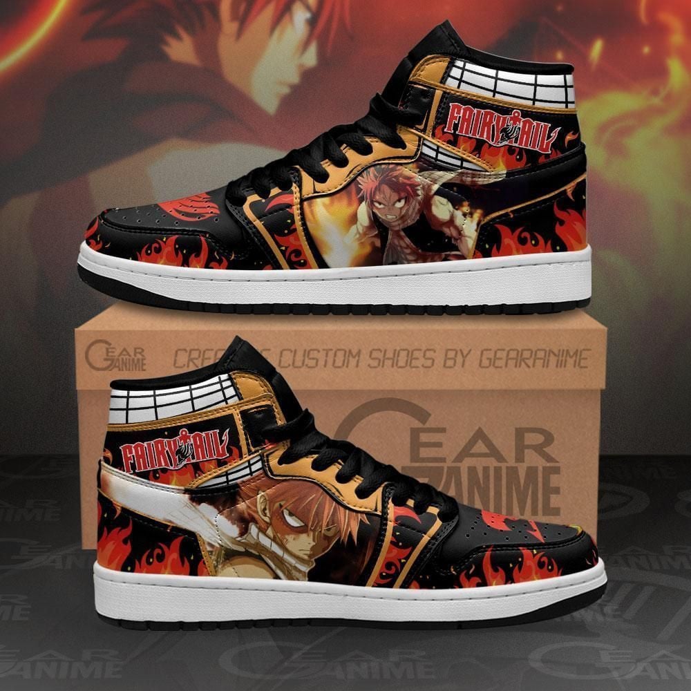 Natsu Dragneel Fairy Tail Anime Mn11 Shoes Air Jd Retro Sneakers V2757