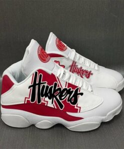 Nebraska Cornhuskers Football Ncaaf Football Team Air Jd13 Sneaker Shoes VJD112