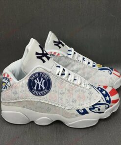 New York Yankees Football Mlb Air Jd13 Sneaker Shoes VJD181