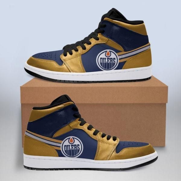 Nhl Edmonton Oilers Shoes Air Jd Retro Sneakers V2930