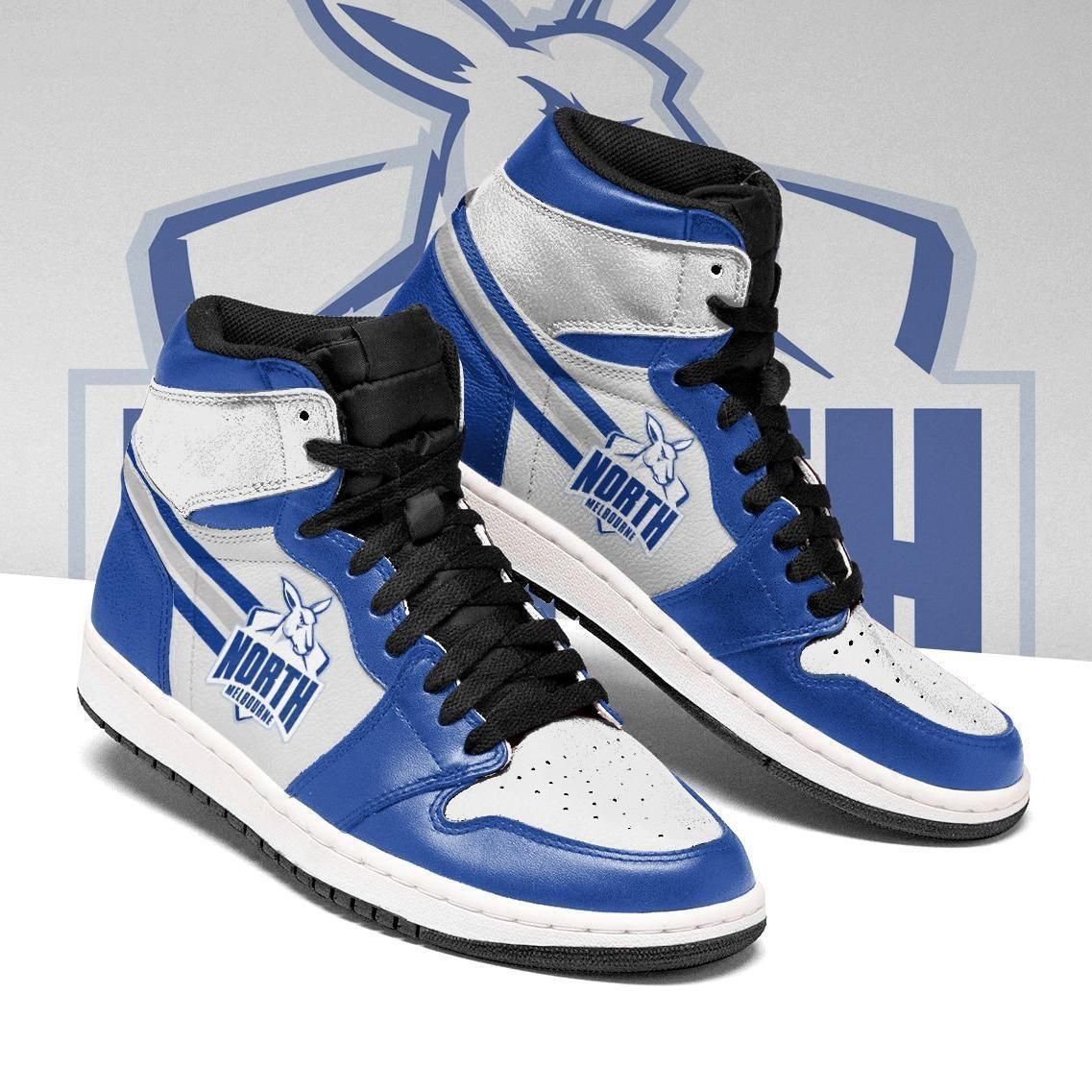 North Melbourne Afl Team Custom Eachstep Gift For Fans Shoes Air Jd Retro Sneakers V2973