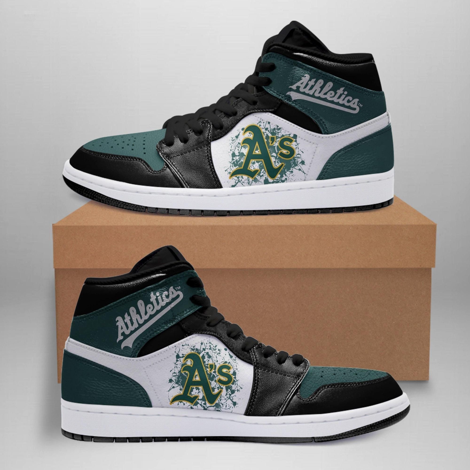 Oakland Athletics 2 Mlb Shoes Air Jd Retro Sneakers V2983