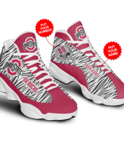 Ohio State Buckeyes Ncaa Football Air Jd13 Sneaker Shoes VJD175