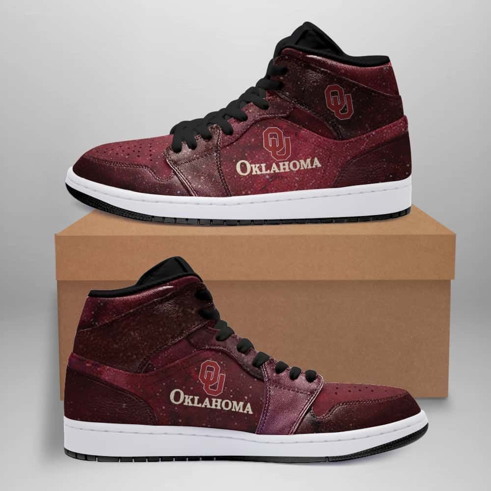 Oklahoma Sooners American Football Shoes Air Jd Retro Sneakers V3028