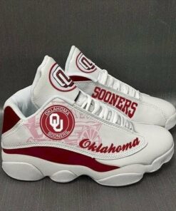 Oklahoma Sooners Football Ncaaf Air Jd13 Sneaker Shoes VJD579