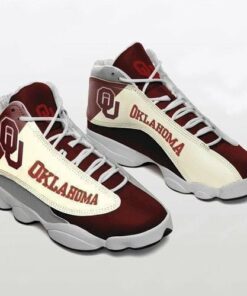 Oklahoma Sooners Football Ncaaf Football Team Air Jd13 Sneaker Shoes VJD20