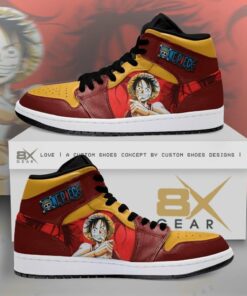 One Piece Monkey D Like Anime Shoes Air Jd Retro Sneaker V3050