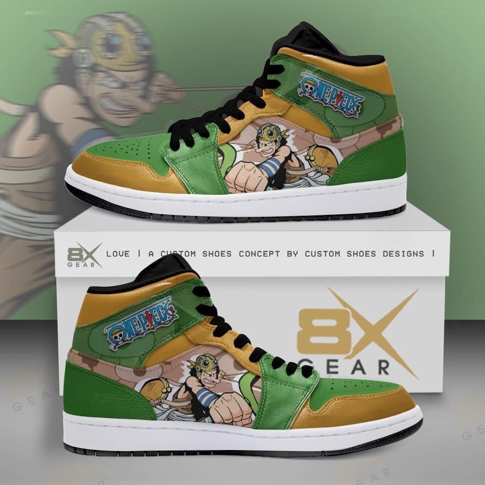 One Piece Usopp Anime Shoes Air Jd Retro Sneakers V3054