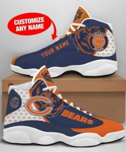 Personalized Chicago Bears Football Team Air Jd13 Sneaker Shoes VJD381