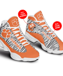 Personalized Clemson Tigers Football Ncaff Football Teams Air Jd13 Sneaker Shoes VJD152