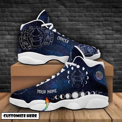 Personalized Gift For Birthday Cancer Zodiac Air Jd13 Sneaker Shoes VJD969