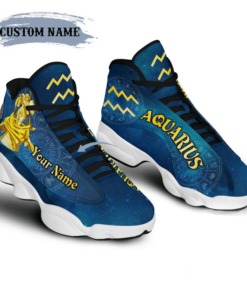 Personalized Gift For Birthday Gift For Father’S Day Aquarius Zodiac Air Jd13 Sneaker Shoes VJD391