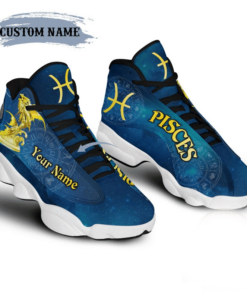 Personalized Gift For Birthday Pisces Zodiac Air Jd13 Sneaker Shoes VJD505