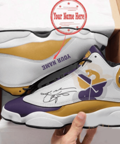 Personalized Kobe Bryant 24 Los Angeles Lakers Nba Team Air Jd13 Sneaker Shoes VJD934