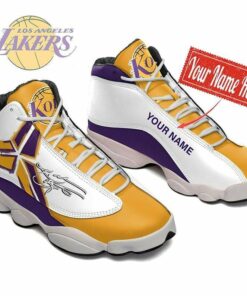 Personalized Kobe Bryant Football Los Angeles Lakers Nba 7 Air Jd13 Sneaker Shoes VJD847