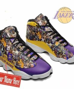 Personalized Kobe Bryant Los Angeles Lakers Nba Team Air Jd13 Sneaker Shoes VJD510