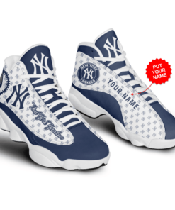 Personalized New York Yankees Mlb Baseball Air Jd13 Sneaker Shoes VJD398