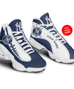 Personalized New York Yankees Mlb Baseball Air Jd13 Sneaker Shoes VJD494