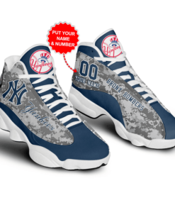 Personalized New York Yankees Mlb Baseball Air Jd13 Sneaker Shoes VJD933