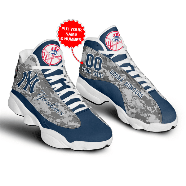 Personalized New York Yankees Football Mlb 7 Air Jd13 Sneaker Shoes VJD932