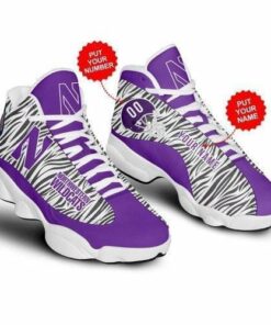 Personalized Northwestern Wildcats Football Ncaaf Teams Football Air Jd13 Sneaker Shoes VJD3