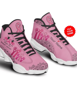 Personalized Personalized Breast Cancer Awareness Air Jd13 Sneaker Shoes VJD357