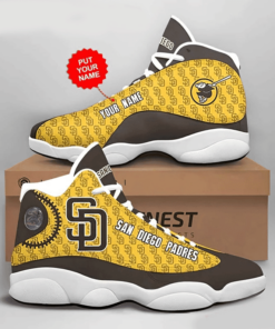 Personalized San Diego Padres Football Mlb Air Jd13 Sneaker Shoes VJD222