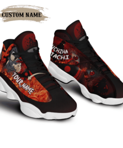 Personalized Uchiha Itachi Akatsuki Naruto Custom Anime Air Jd13 Sneaker Shoes VJD984