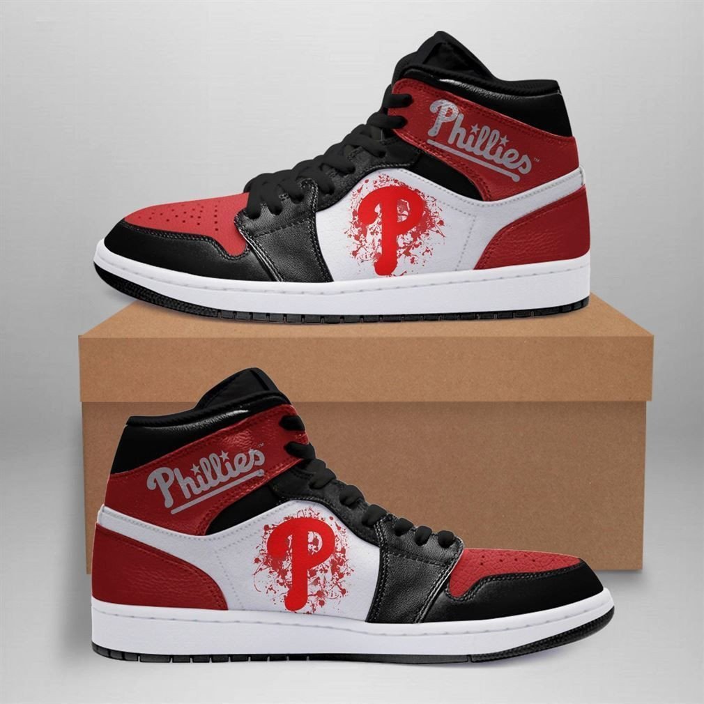 Philadelphia Phillies Mlb Basketball Shoes Air Jd Retro Sneakers V3107