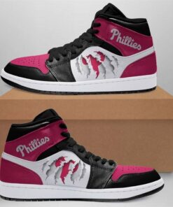 Philadelphia Phillies Mlb Outdoor Shoes Air Jd Retro Sneakers V3108