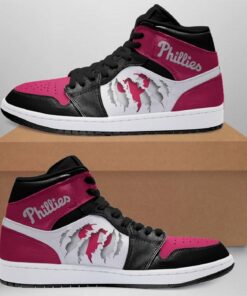 Philadelphia Phillies Mlb Outdoor Shoes Air Jd Retro Sneakers V3112