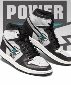 Port Adelaide Power Afl Shoes Air Jd Retro Sneakers V3167