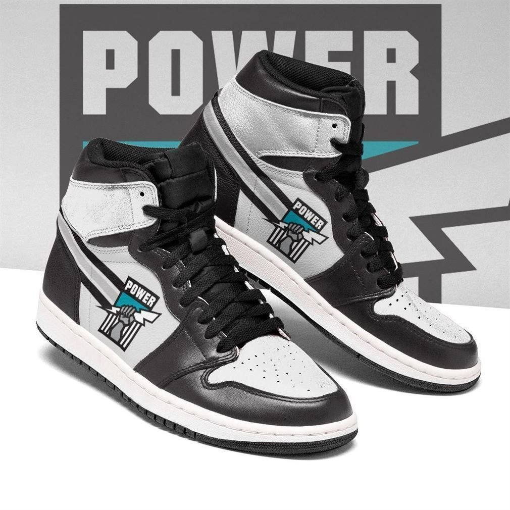 Port Adelaide Power Afl Shoes Air Jd Retro Sneakers V3169