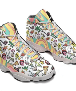 Psychedelic Drug Pattern Air Jd13 Sneaker Shoes VJD738