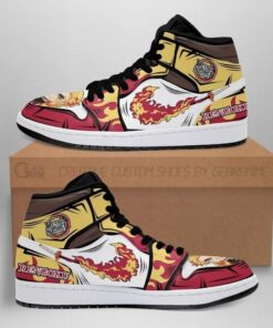 Rengoku Fire Skill Demon Slayer Anime Fan Gift Idea Shoes Air Jd Retro Sneakers V3244