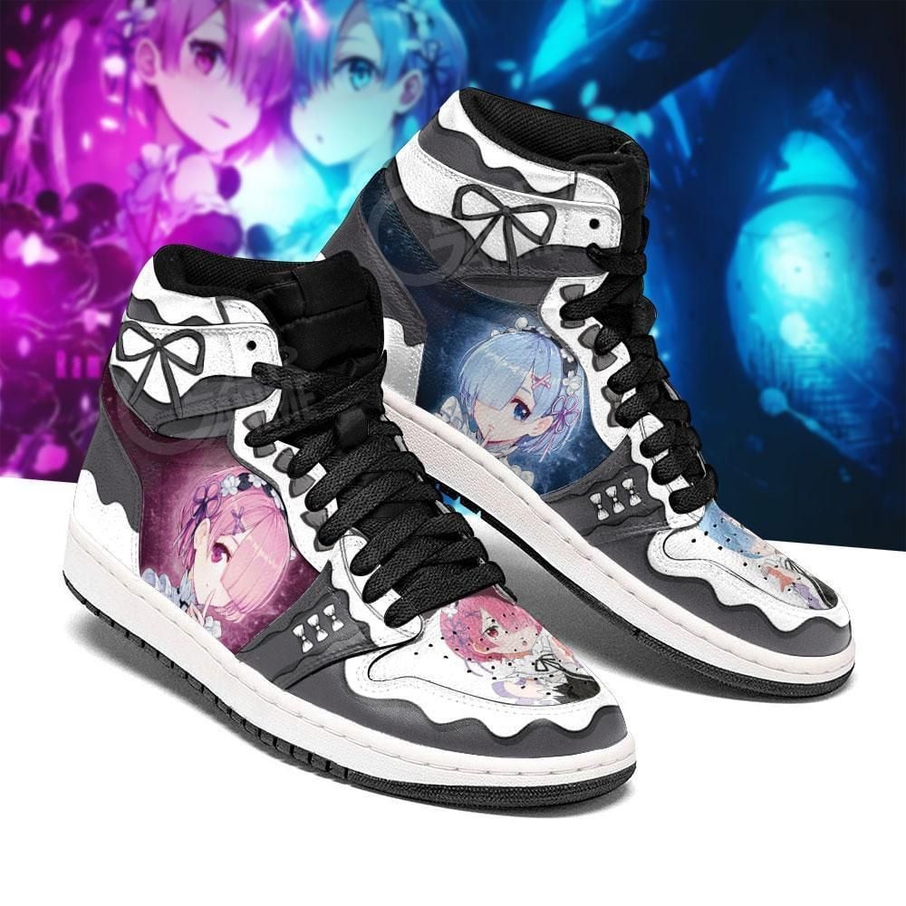 Re:Zero Rem Ram Starting Life In Another World Custom Shoes Air Jd Retro Sneakers V3227