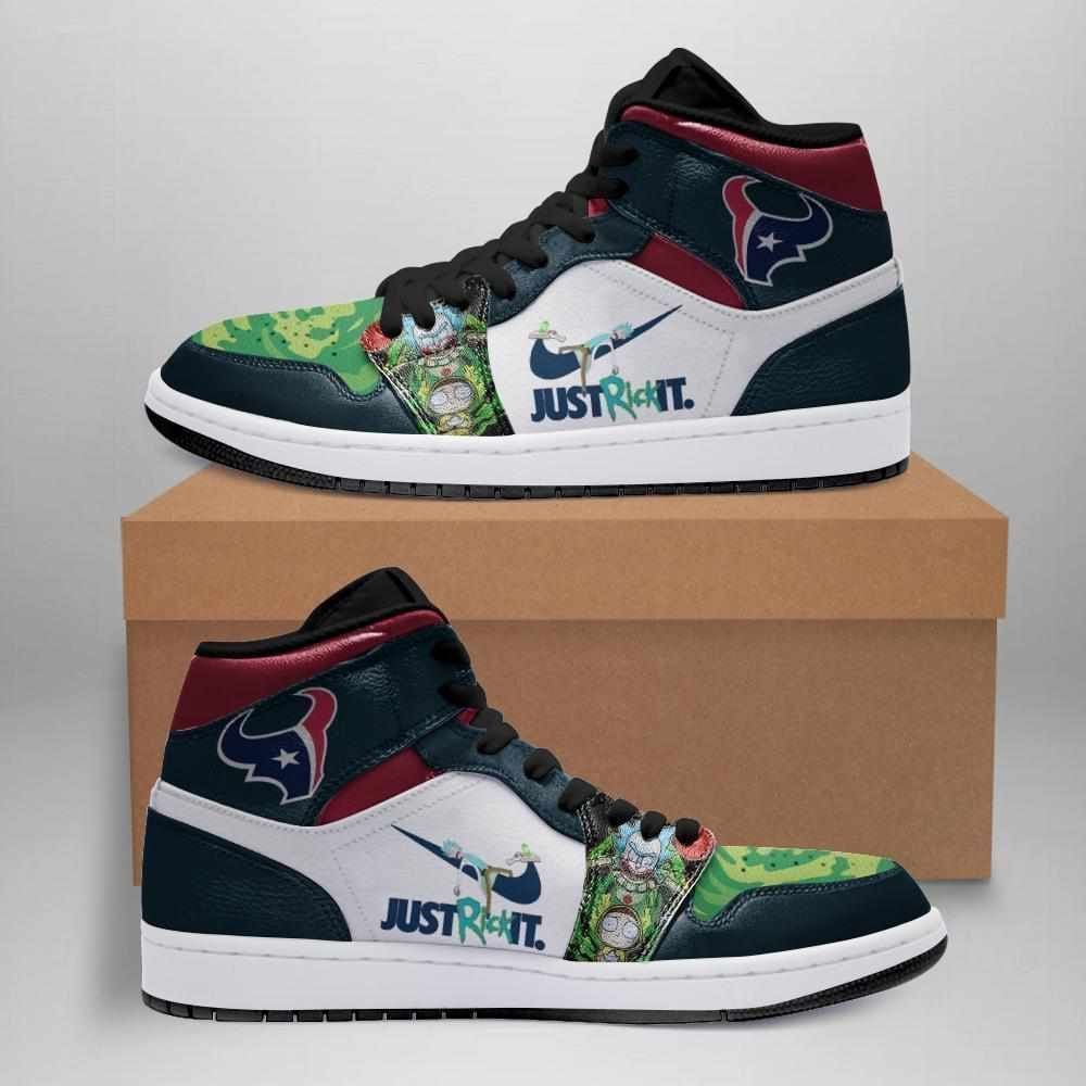 Rick And Morty Houston Texans Custom Shoes Air Jd Retro Sneakers V3375