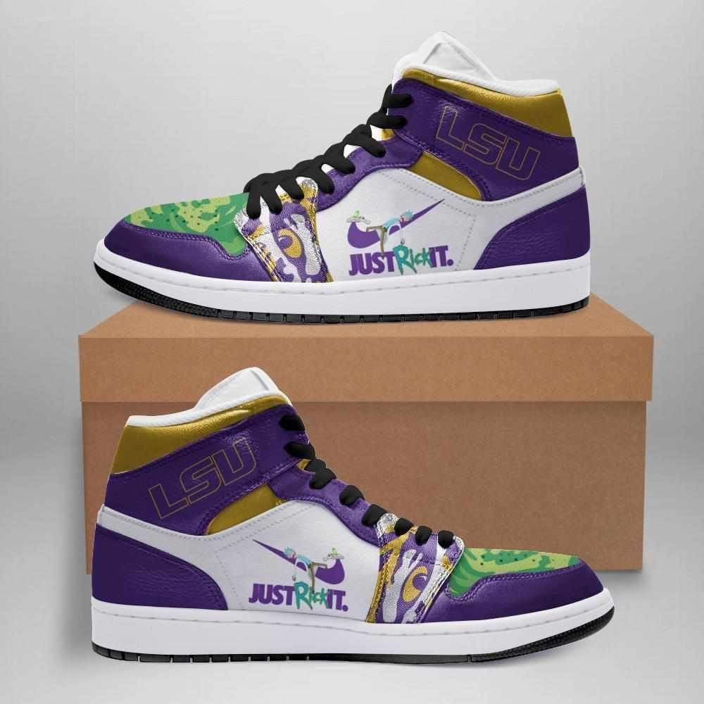 Rick And Morty Lsu Tigers Custom Shoes Air Jd Retro Sneaker V3386