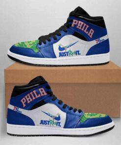 Rick And Morty Philadelphia 76ers Custom Shoes Air Jd Retro Sneaker V3396