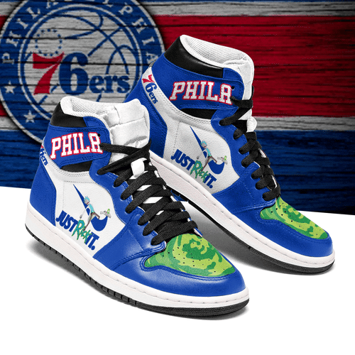 Rick And Morty Philadelphia 76ers Custom Shoes Air Jd Retro Sneaker V3396