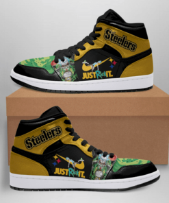 Rick And Morty Pittsburgh Steelers Shoes Air Jd Retro Sneakers V3399